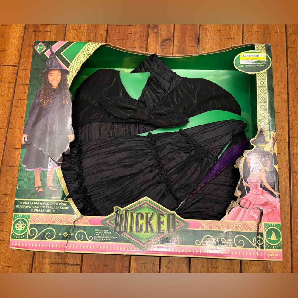 Wicked Deluxe Elphaba Black Defying Gravity Dress Up Set